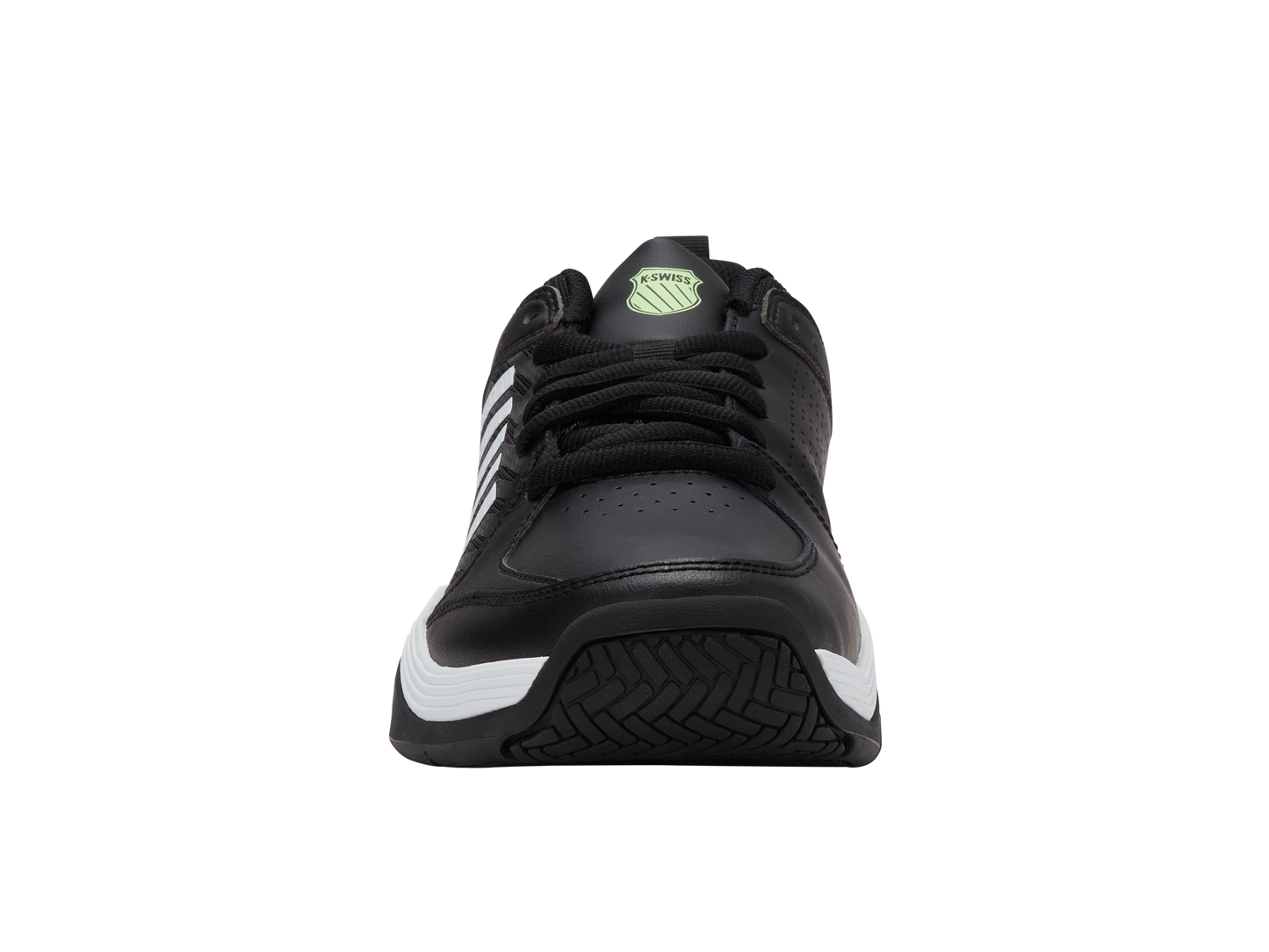 K-Swiss Men's Shoes Court Express 2 | Black/White/Soft Neon Green