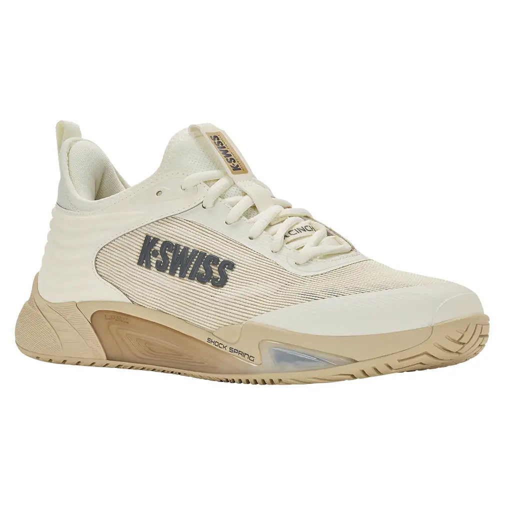 Men's Hypercourt Pinnacle Tennis Shoes Egret and Pale Khaki-Footwear-K-Swiss-04432-159U26-y-Tennis Express