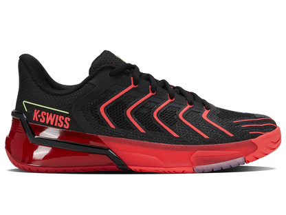 K-Swiss Men's Shoes Ultrashot 4 | Black/Neon Lava/Chili Pepper
