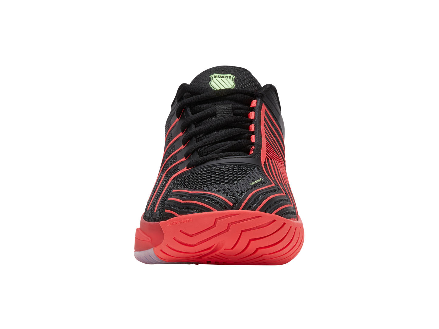 K-Swiss Men's Shoes Ultrashot 4 | Black/Neon Lava/Chili Pepper