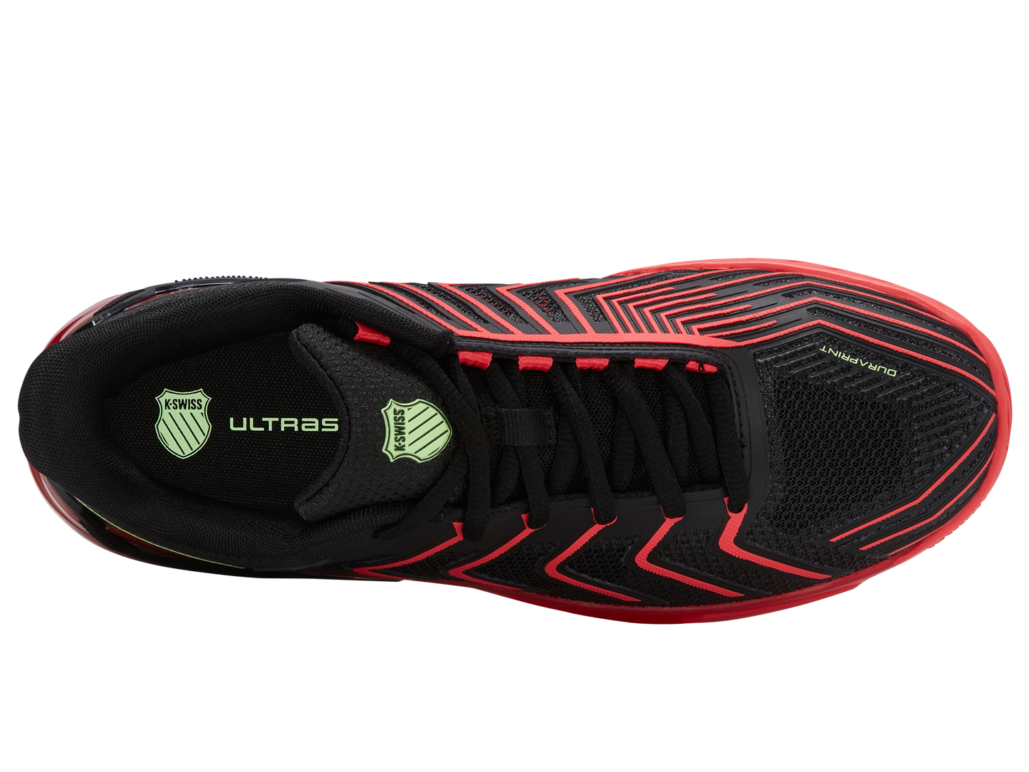 K-Swiss Men's Shoes Ultrashot 4 | Black/Neon Lava/Chili Pepper