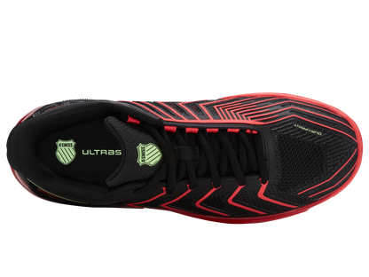 K-Swiss Men's Shoes Ultrashot 4 | Black/Neon Lava/Chili Pepper