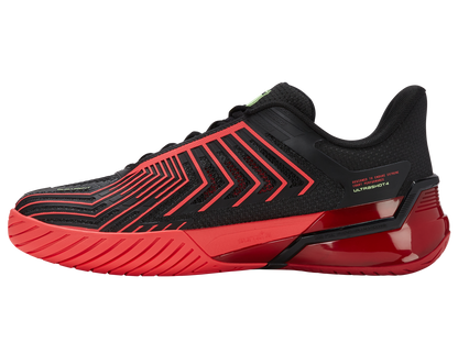 K-Swiss Men's Shoes Ultrashot 4 | Black/Neon Lava/Chili Pepper