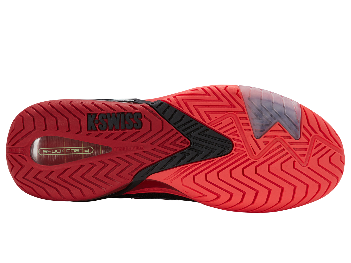 K-Swiss Men's Shoes Ultrashot 4 | Black/Neon Lava/Chili Pepper
