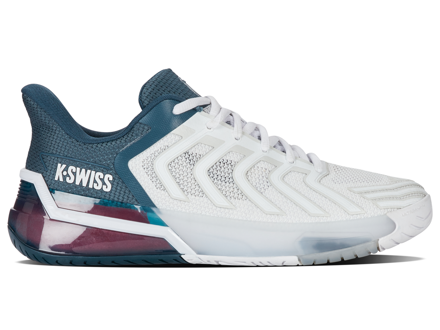 K-Swiss Men's Shoes Ultrashot 4 | White/Stargazer/Neon Blaze