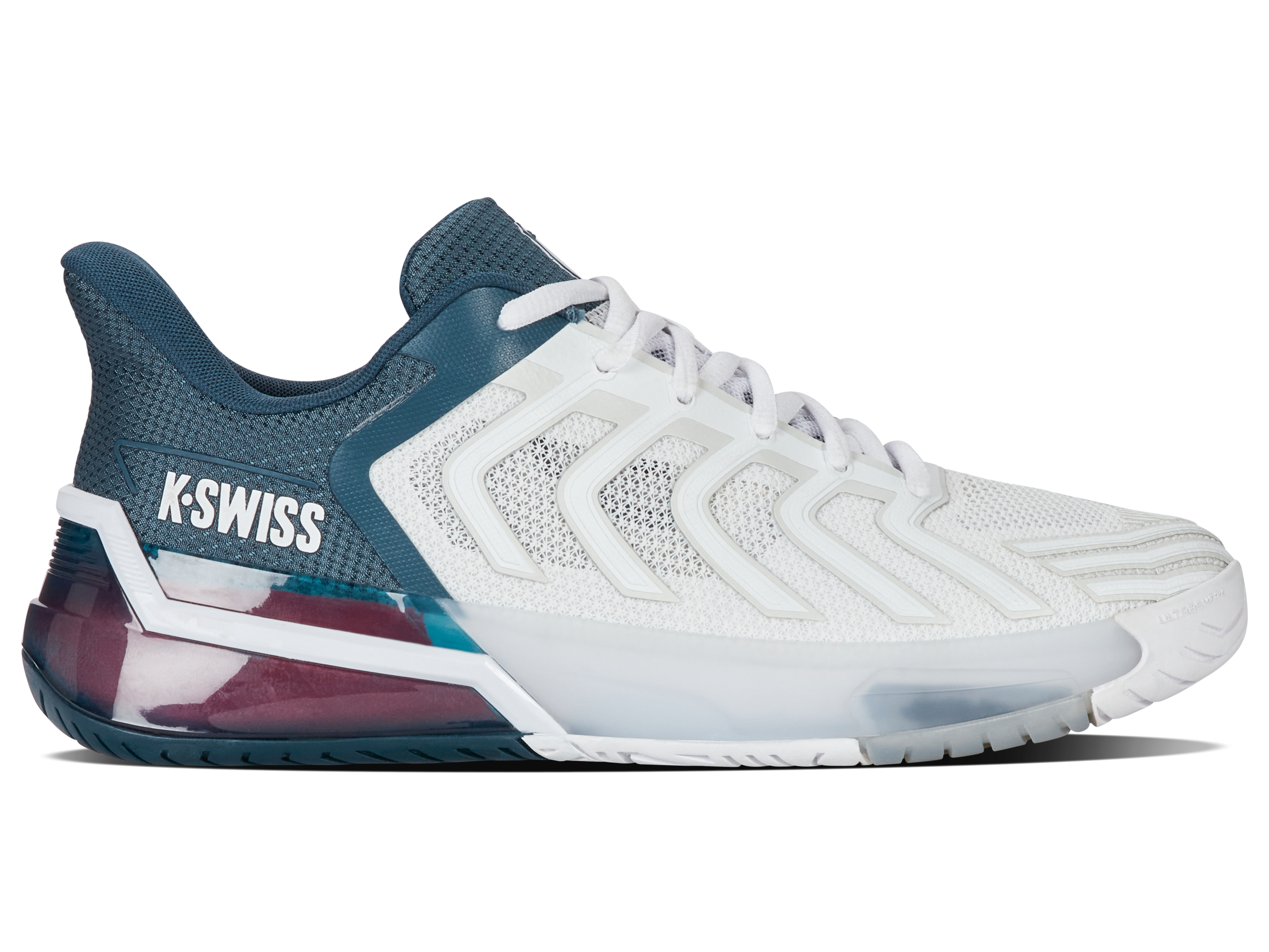 K-Swiss Men's Shoes Ultrashot 4 | White/Stargazer/Neon Blaze