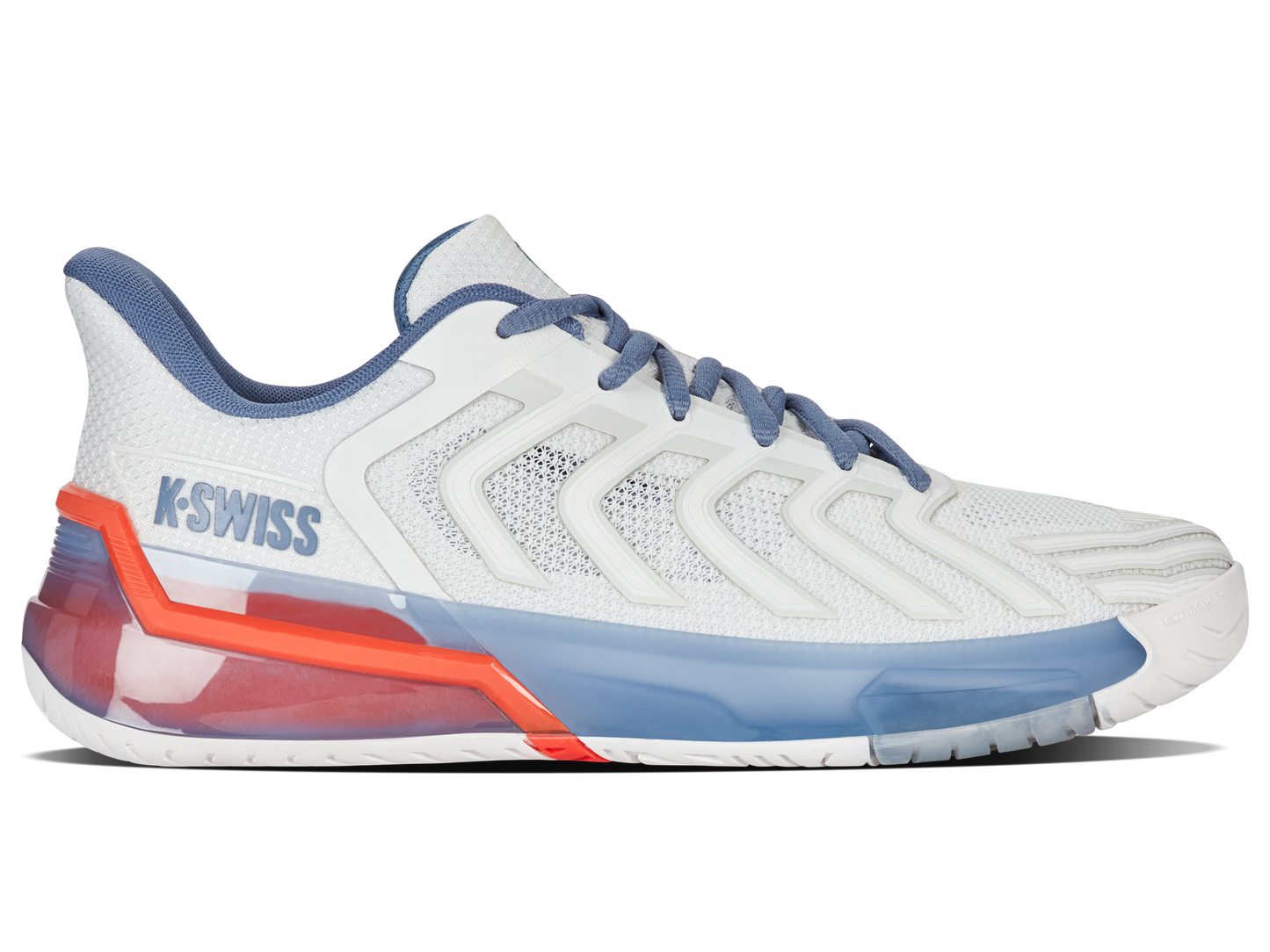 K-Swiss Men's Shoes Ultrashot 4 | Lucent White/Infinity/Scarlet Ibis