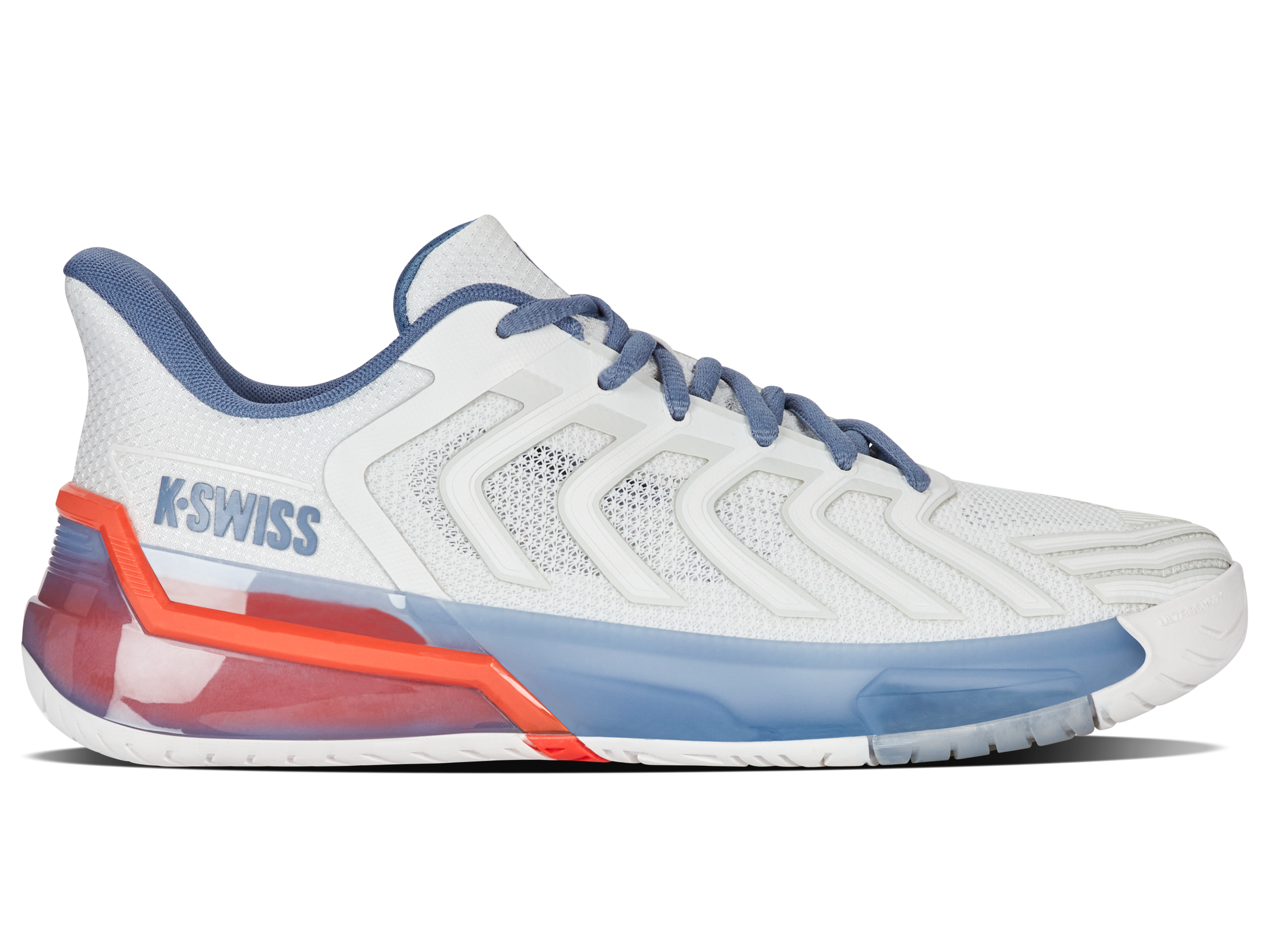K-Swiss Men's Shoes Ultrashot 4 | Lucent White/Infinity/Scarlet Ibis