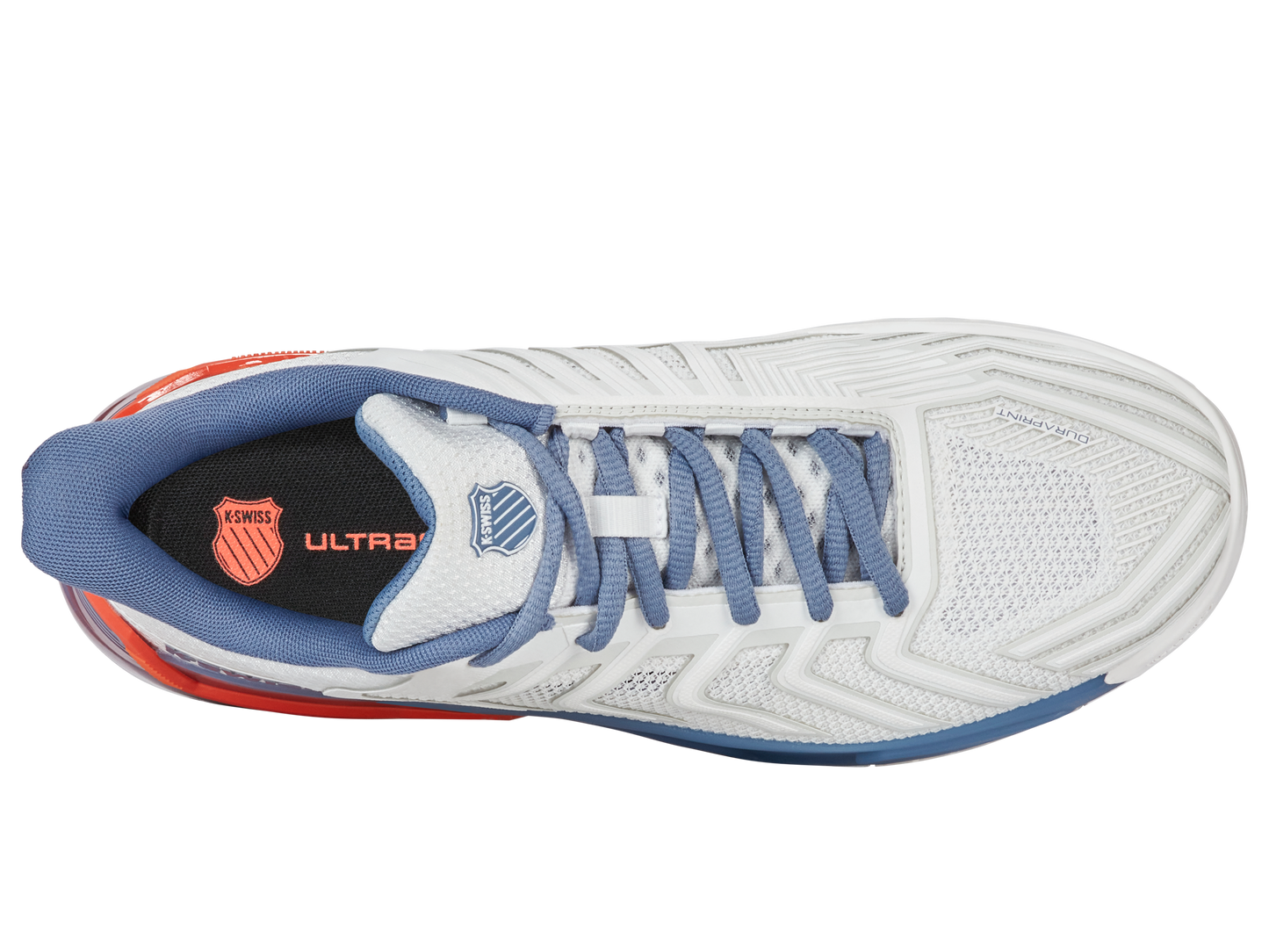 K-Swiss Men's Shoes Ultrashot 4 | Lucent White/Infinity/Scarlet Ibis