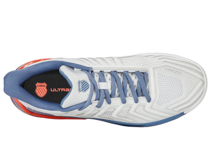 K-Swiss Men's Shoes Ultrashot 4 | Lucent White/Infinity/Scarlet Ibis