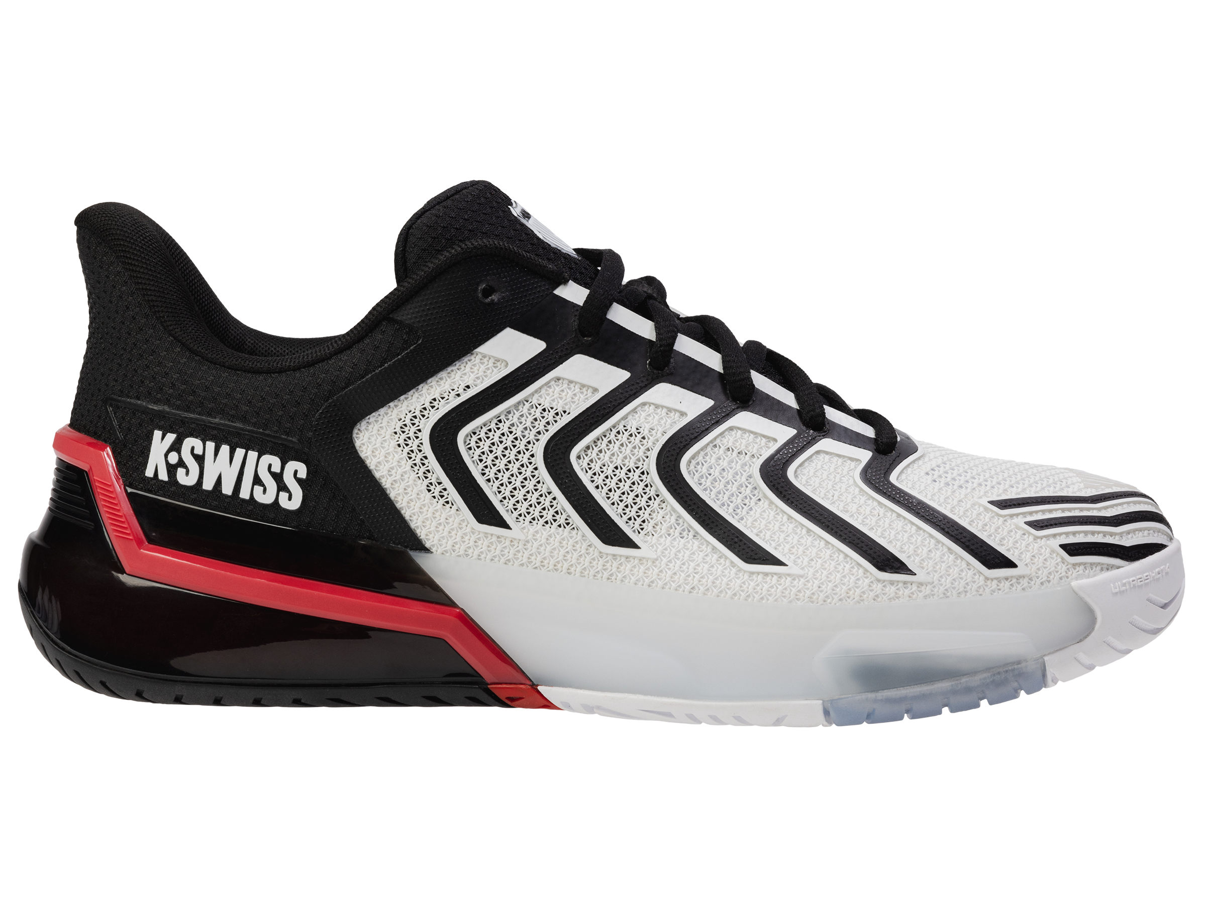 K-Swiss Men's Shoes Ultrashot 4 | White/Black/Mars Red