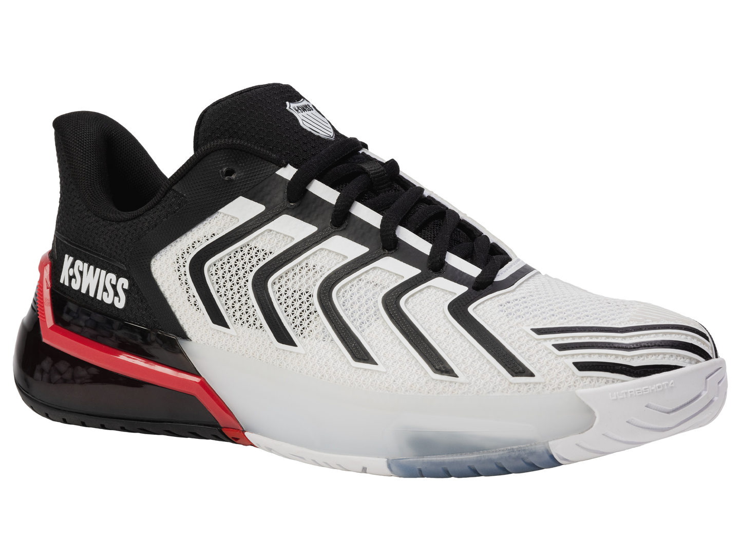 K-Swiss Men's Shoes Ultrashot 4 | White/Black/Mars Red
