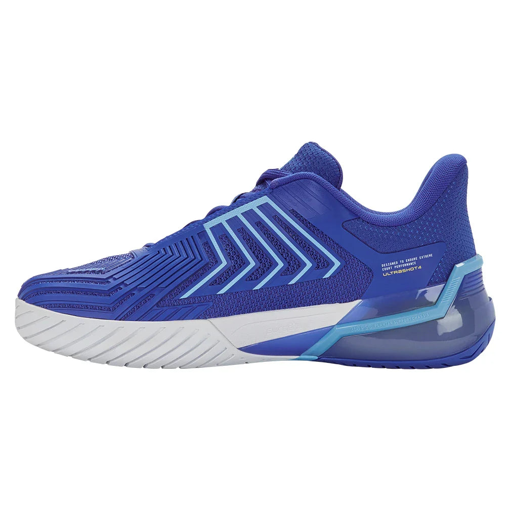 Men's Ultrashot 4 Tennis Shoes Dazzling Blue and White