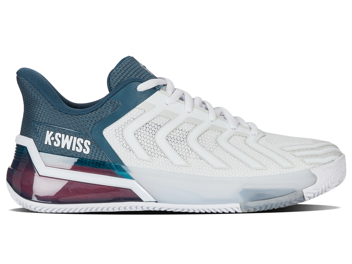 K-Swiss Men's Shoes Ultrashot 4 Clay | White/Stargazer/Neon Blaze