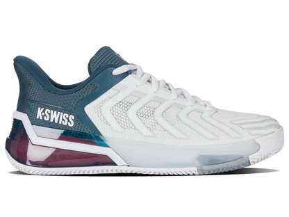 K-Swiss Men's Shoes Ultrashot 4 Clay | White/Stargazer/Neon Blaze