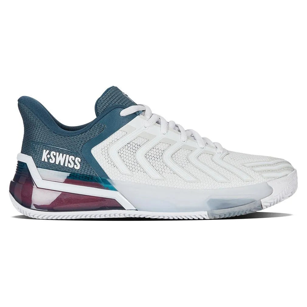Men's Ultrashot 4 Clay Tennis Shoes White and Stargazer