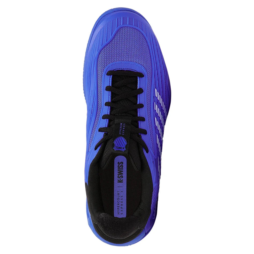 Men's Hypercourt Express 3 Clay Tennis Shoes Dazzling Blue and Black