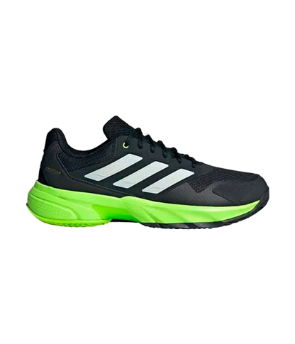 Padel Shoes Adidas CourtJam Control 3 Clay Negro/Amarillo Limon 2025