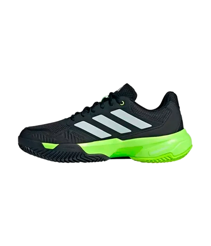 Padel Shoes Adidas CourtJam Control 3 Clay Negro/Amarillo Limon 2025