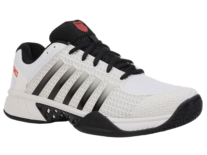 K-Swiss Men's Shoes Express Light Pickleball | White/Black/High Risk Red