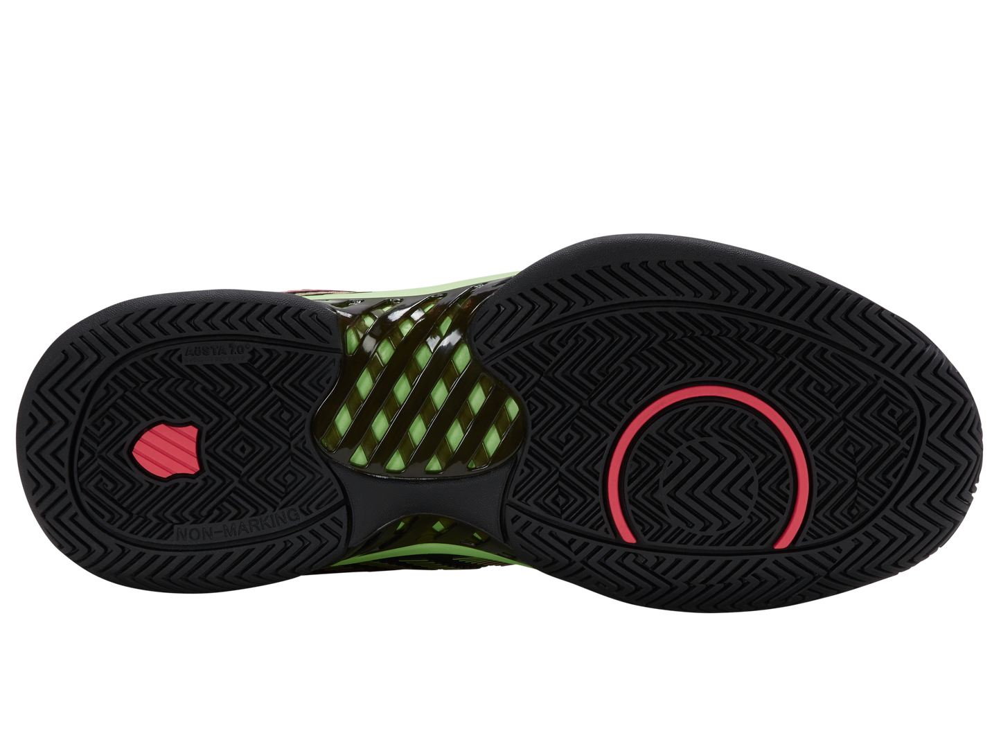 K-Swiss Men's Shoes Hypercourt Express 2 | Black/Soft Neon Green/Neon Lava