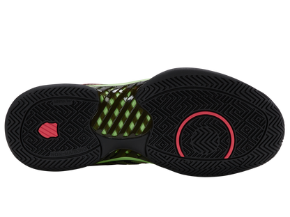 K-Swiss Men's Shoes Hypercourt Express 2 | Black/Soft Neon Green/Neon Lava