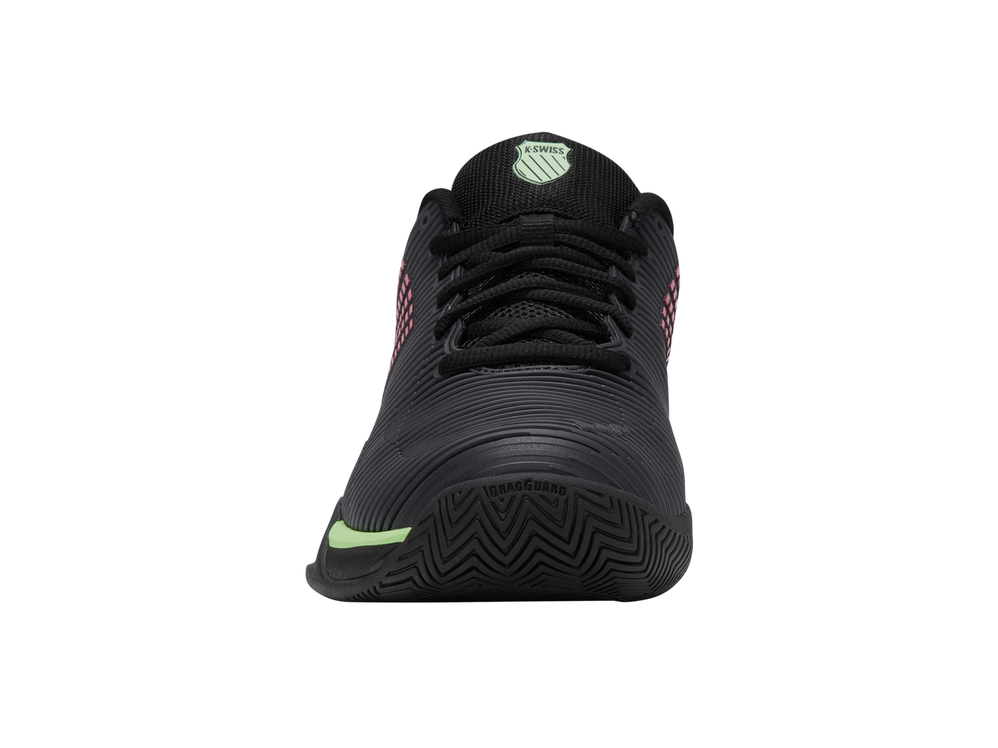 K-Swiss Men's Shoes Hypercourt Express 2 | Black/Soft Neon Green/Neon Lava