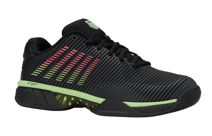 K-Swiss Men's Shoes Hypercourt Express 2 | Black/Soft Neon Green/Neon Lava