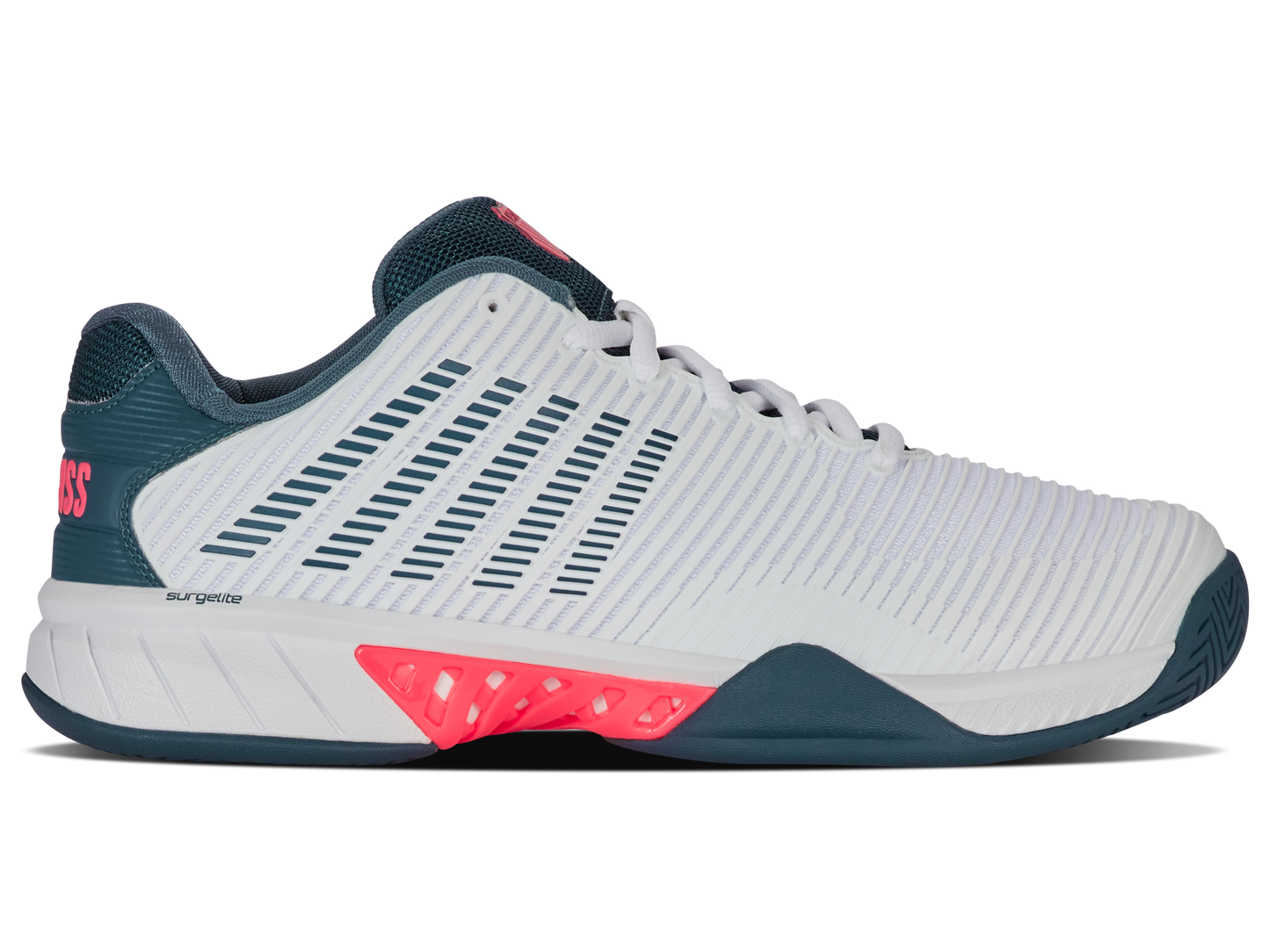 K-Swiss Men's Shoes Hypercourt Express 2 | White/Stargazer/Neon Blaze