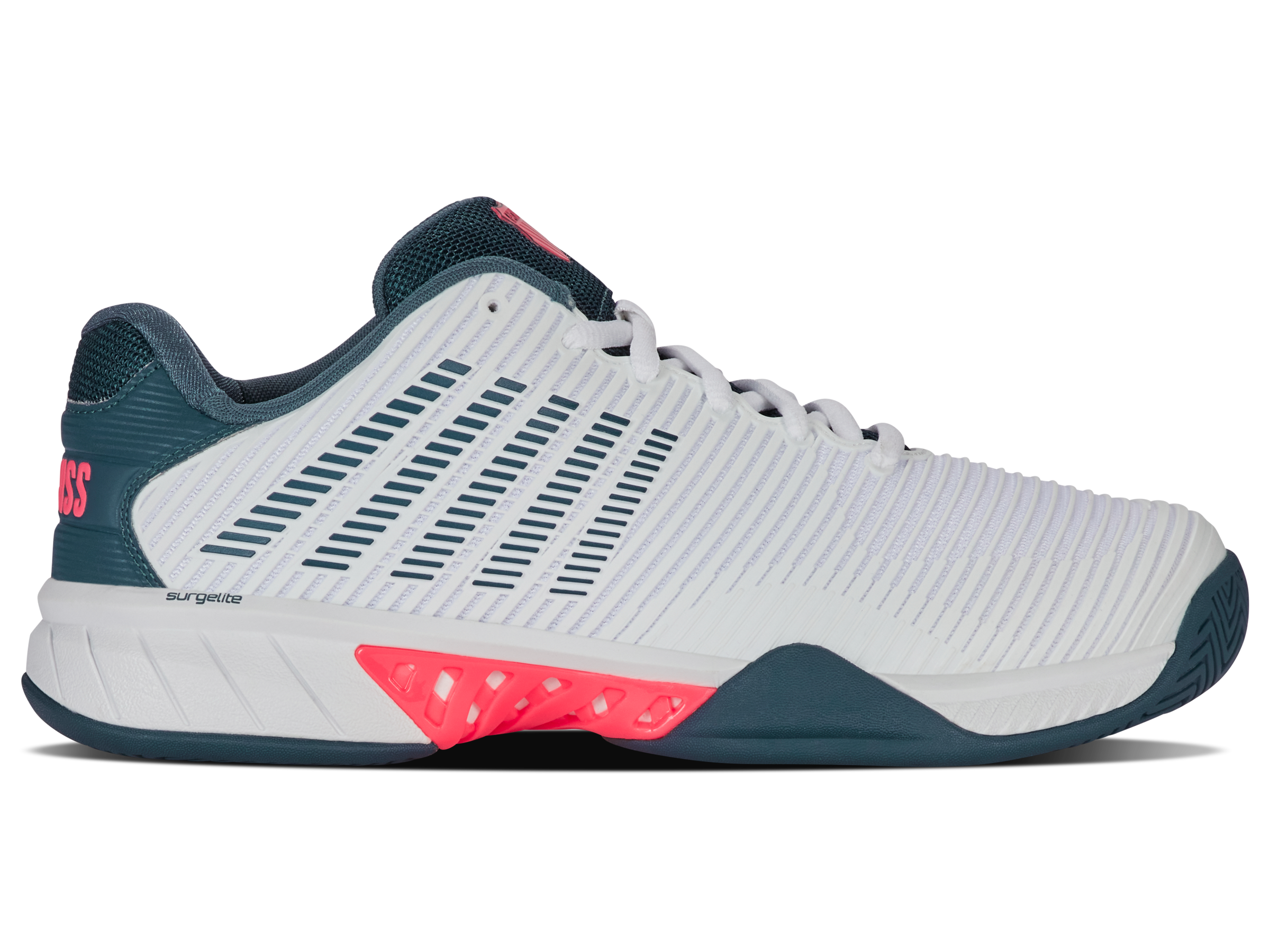 K-Swiss Men's Shoes Hypercourt Express 2 | White/Stargazer/Neon Blaze