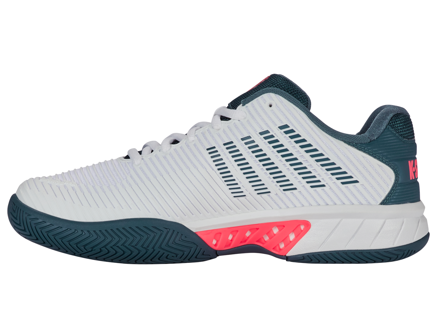 K-Swiss Men's Shoes Hypercourt Express 2 | White/Stargazer/Neon Blaze