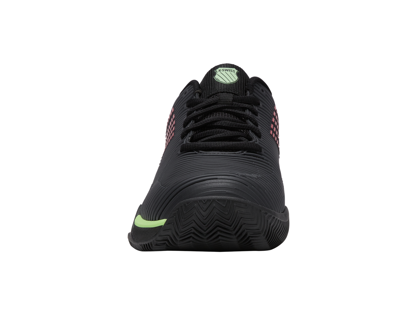 K-Swiss Men's Shoes Hypercourt Express 2 Clay | Black/Soft Neon Green/Neon Lava