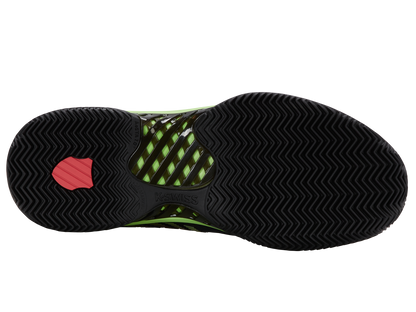 K-Swiss Men's Shoes Hypercourt Express 2 Clay | Black/Soft Neon Green/Neon Lava