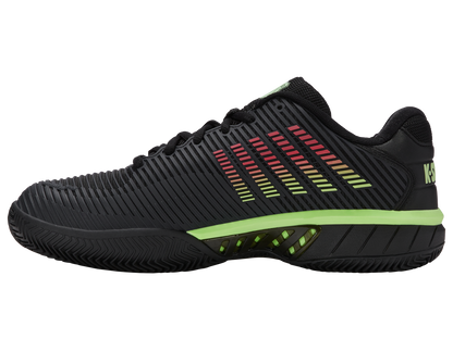 K-Swiss Men's Shoes Hypercourt Express 2 Clay | Black/Soft Neon Green/Neon Lava
