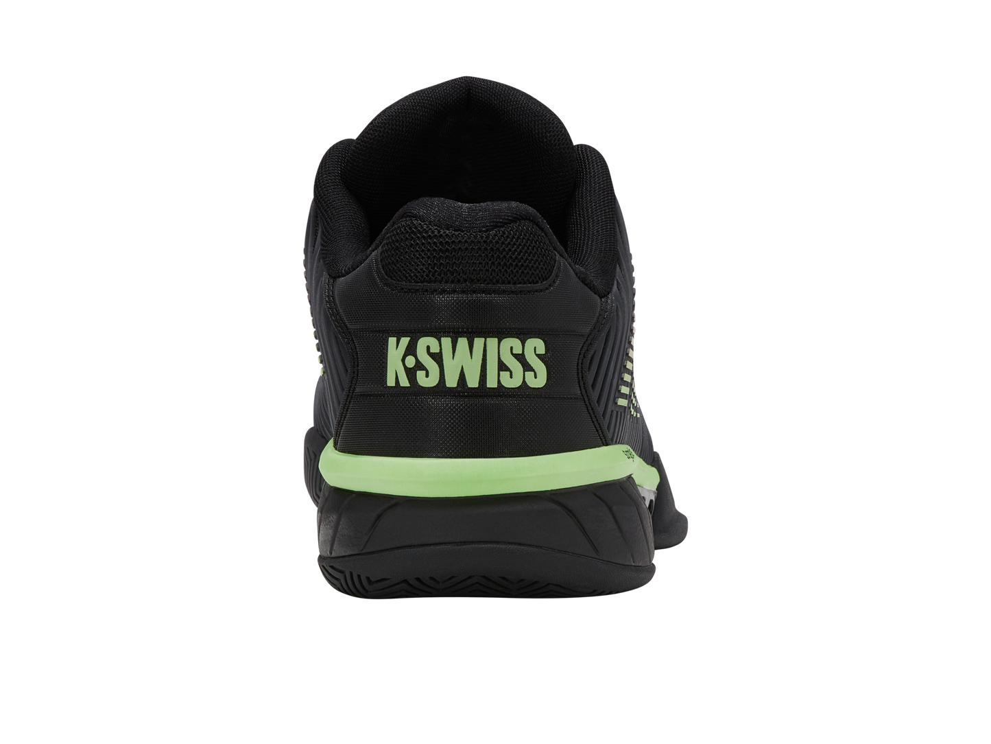 K-Swiss Men's Shoes Hypercourt Express 2-2E | Black/Soft Neon Green/Neon Lava
