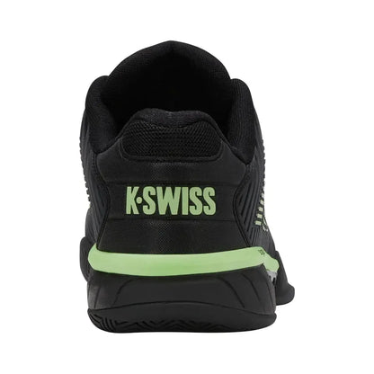 Men's Hypercourt Express 2 2E Width Tennis Shoes Black and Soft Green