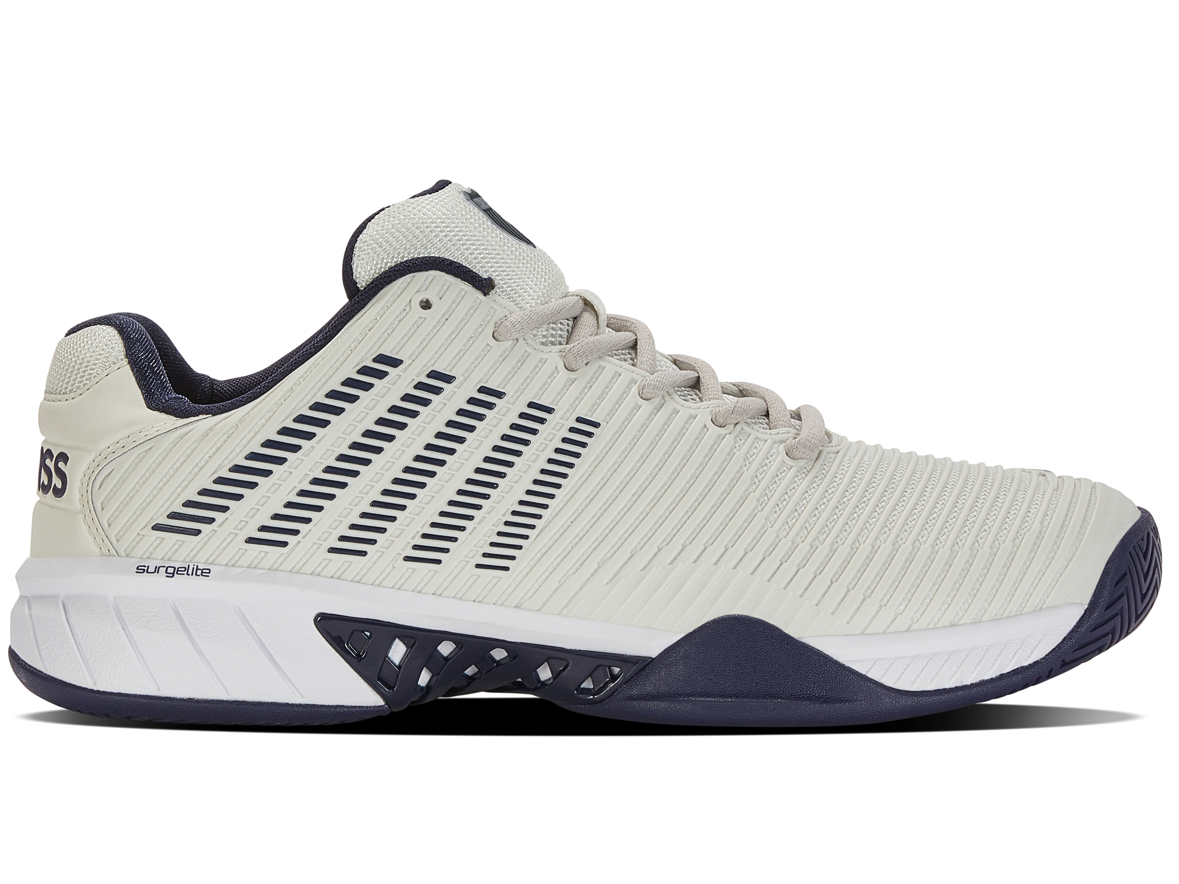 K-Swiss Men's Shoes Hypercourt Express 2-2E | Gray/Wht/Peacoat
