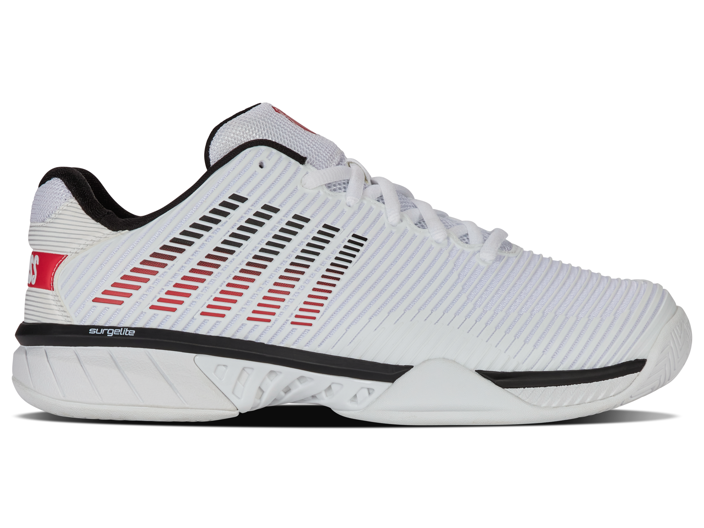 K-Swiss Men's Shoes Hypercourt Express 2-2E | White/Black/Mars Red