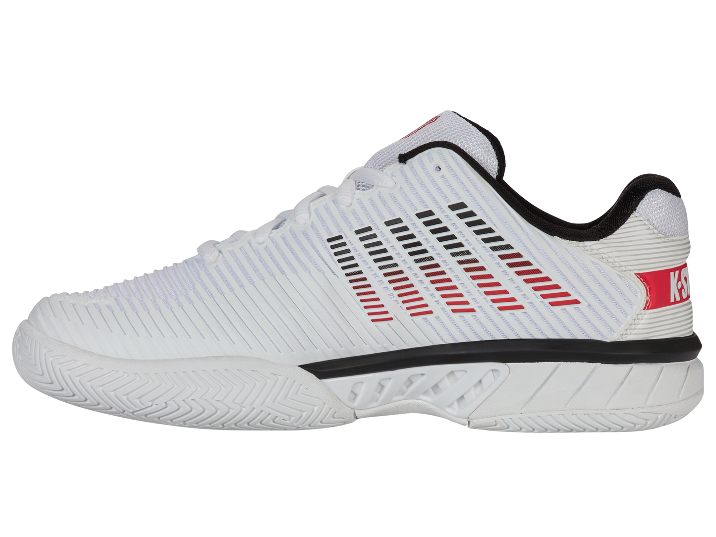 K-Swiss Men's Shoes Hypercourt Express 2-2E | White/Black/Mars Red