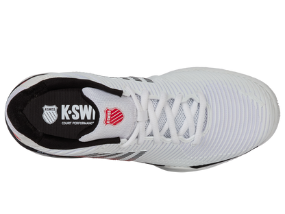 K-Swiss Men's Shoes Hypercourt Express 2-2E | White/Black/Mars Red