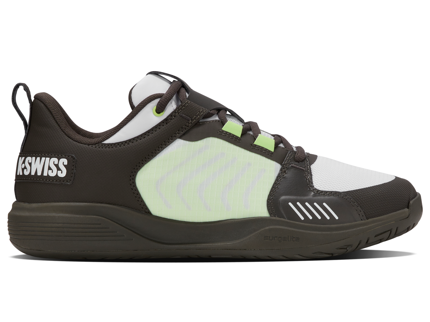 K-Swiss Men's Shoes Ultrashot Team | Black/White/Soft Neon Green