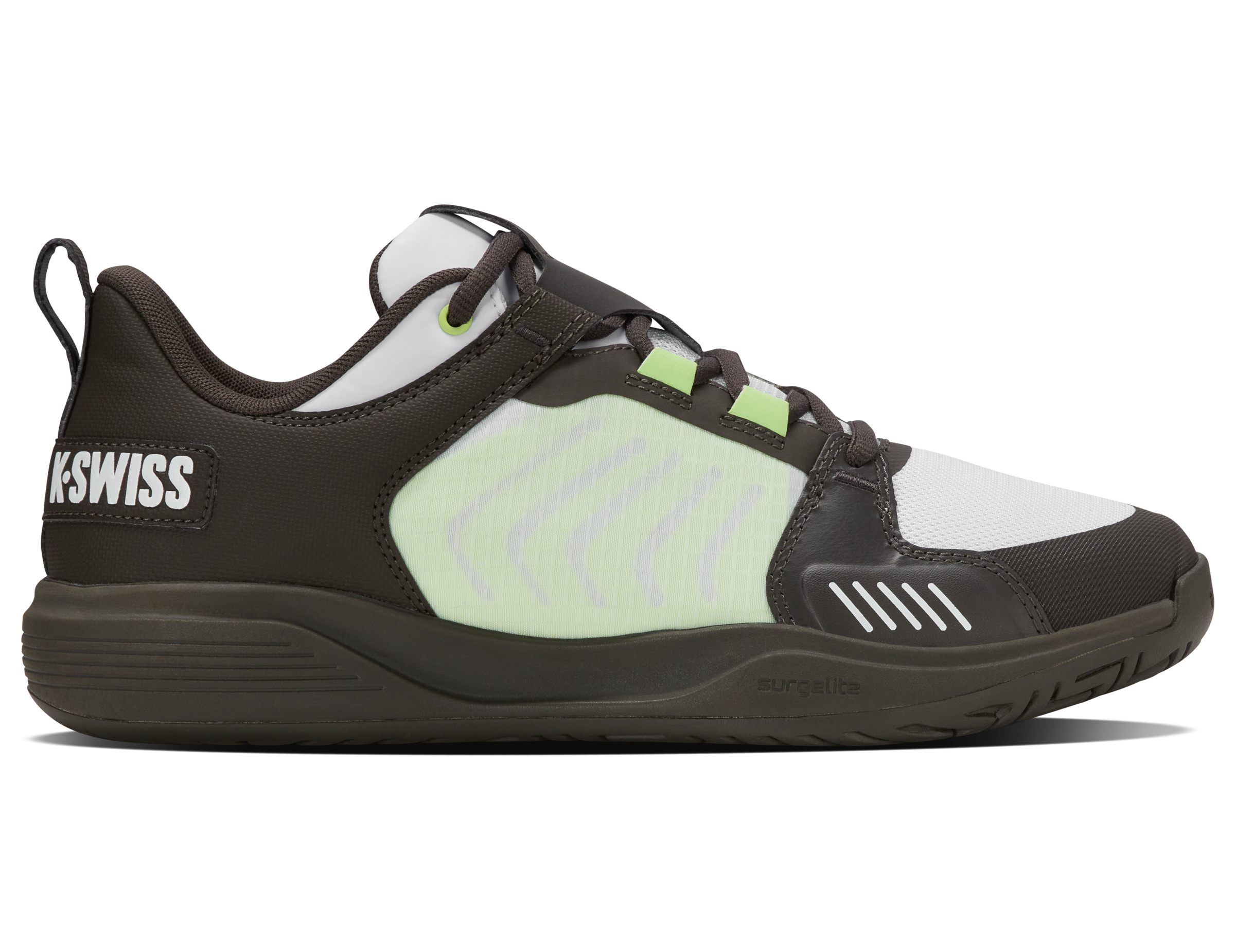K-Swiss Men's Shoes Ultrashot Team | Black/White/Soft Neon Green