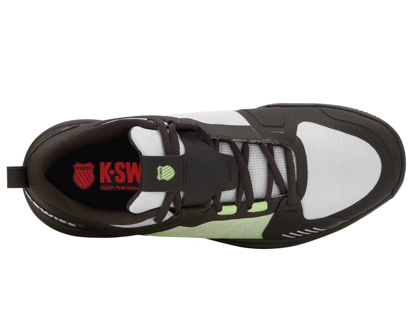 K-Swiss Men's Shoes Ultrashot Team | Black/White/Soft Neon Green