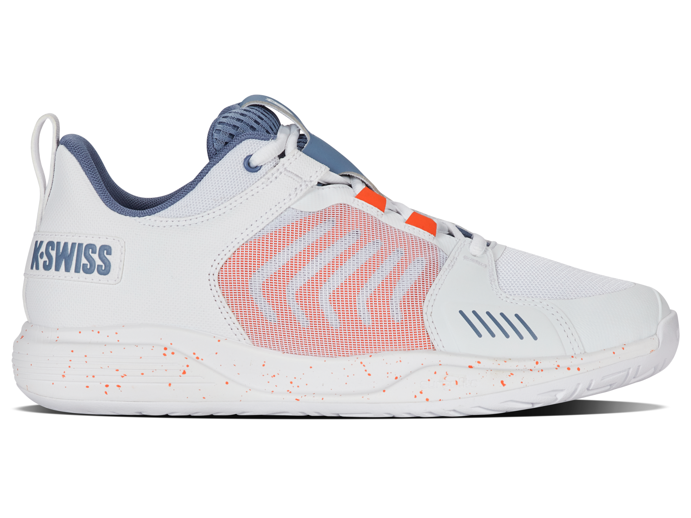 K-Swiss Men's Shoes Ultrashot Team | White/Infinity/Scarlet Ibis