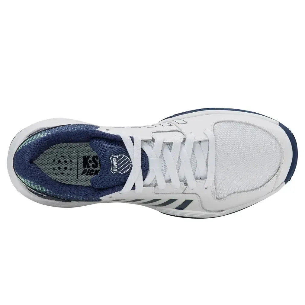 Men's Court Express Pickleball Shoes White and Oceana