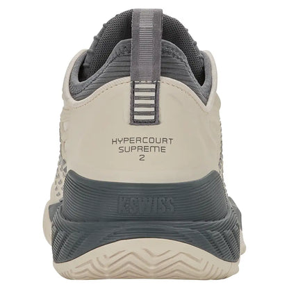 Men's Hypercourt Supreme 2 Tennis Shoes Whitecap Gray and Turbulence