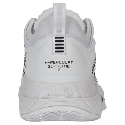 Men's Hypercourt Supreme 2 Tennis Shoes White and Black