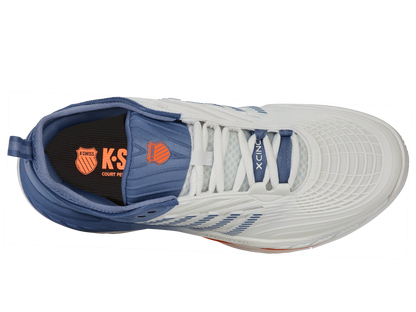 K-Swiss Men's Shoes Hypercourt Supreme 2 | Lucent White/Infinity/Scarlet Ibis
