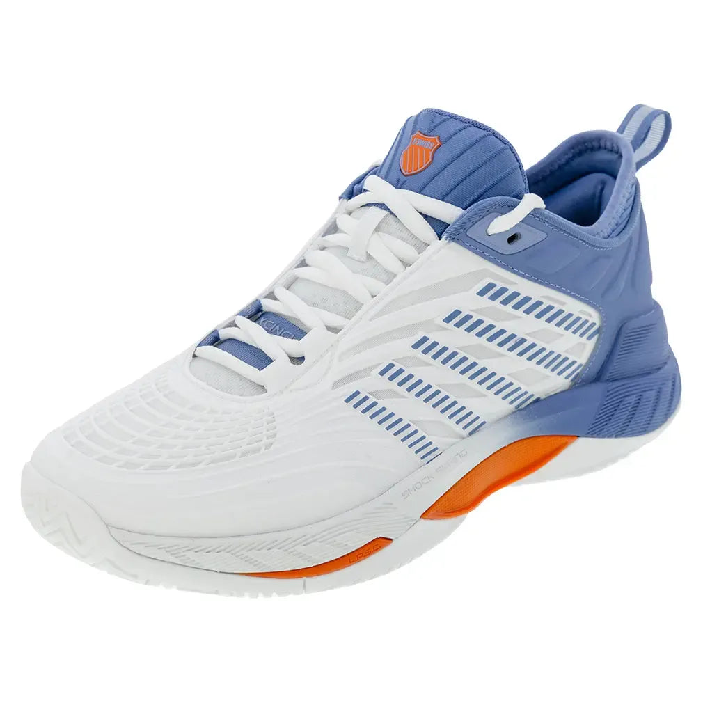 Men's Hypercourt Supreme 2 Tennis Shoes Lucent White and Infinity-Footwear-K-Swiss-09071-139U25copy-Tennis Express