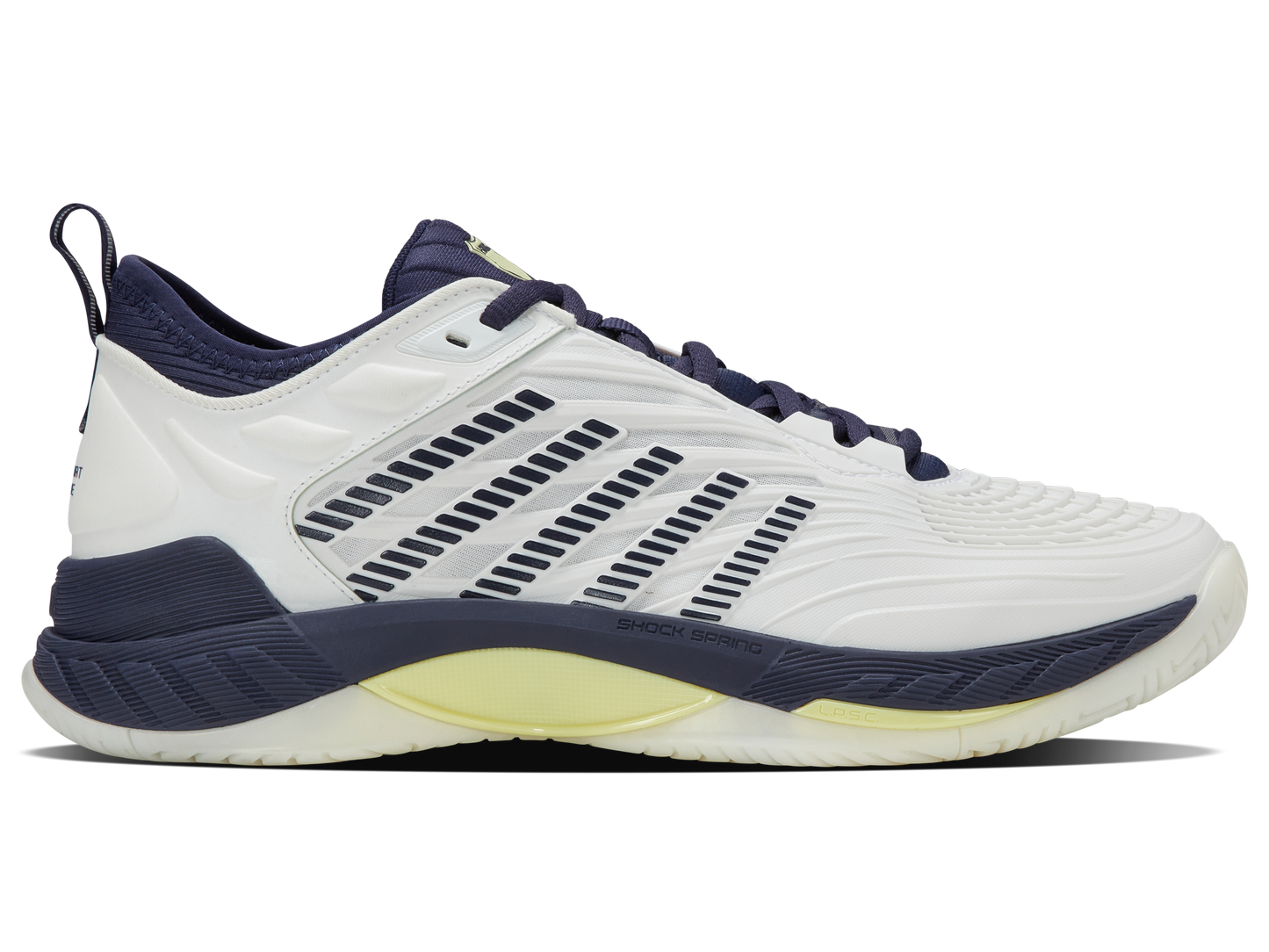 K-Swiss Men's Shoes Hypercourt Supreme 2 | Blanc De Blanc/Naval Academy/Luminary Green